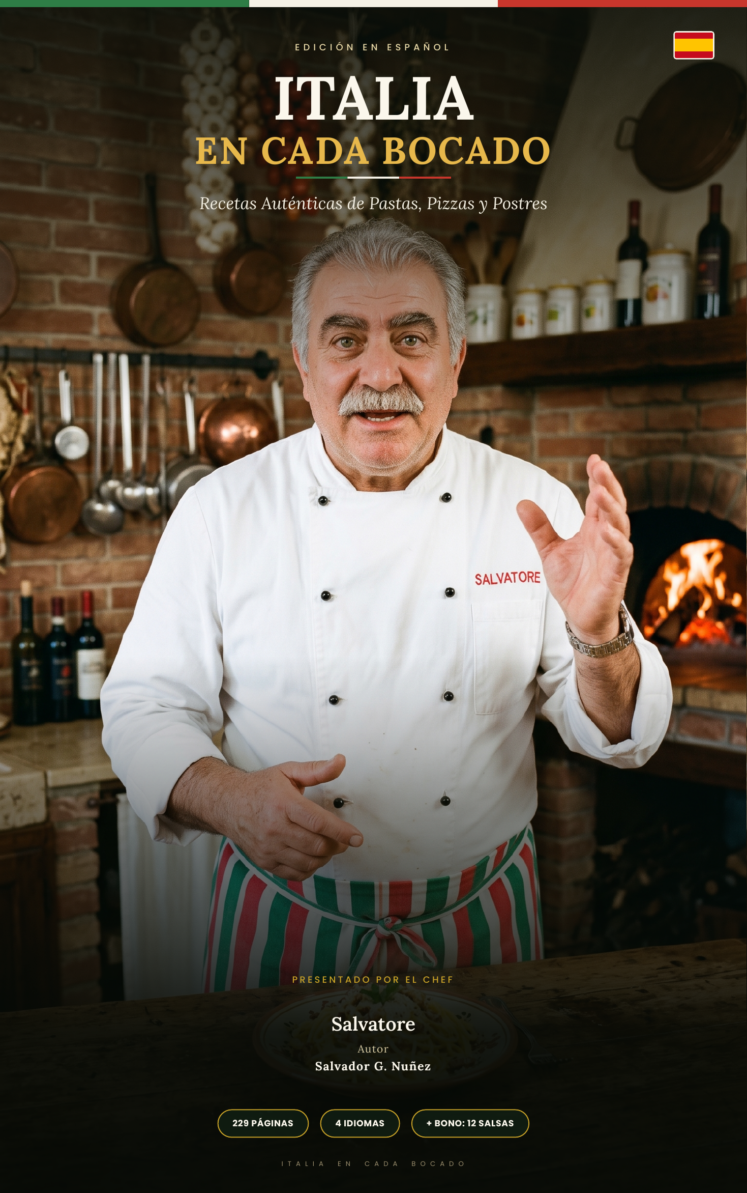Italia en Cada Bocado, presentado por el chef Salvatore